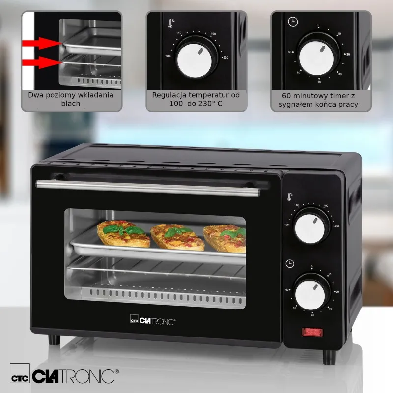Електропіч Clatronic MB 3746 Black